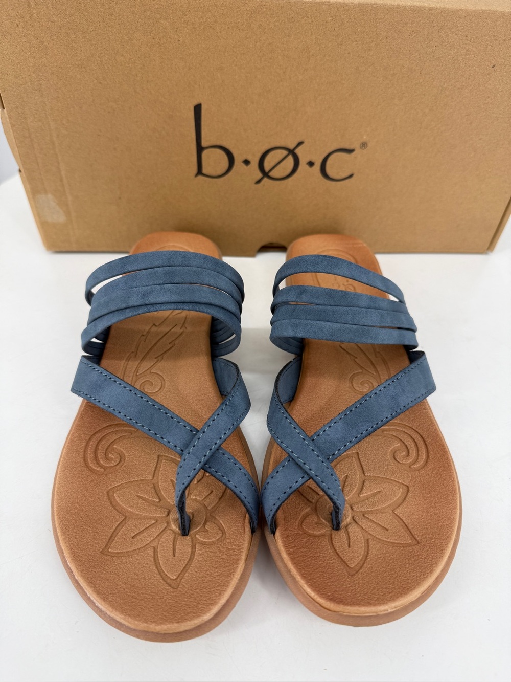 b.o.c Women's Alisha Comfort Sandal in Women’s Size 6M NIB Indigo Strappy Blue